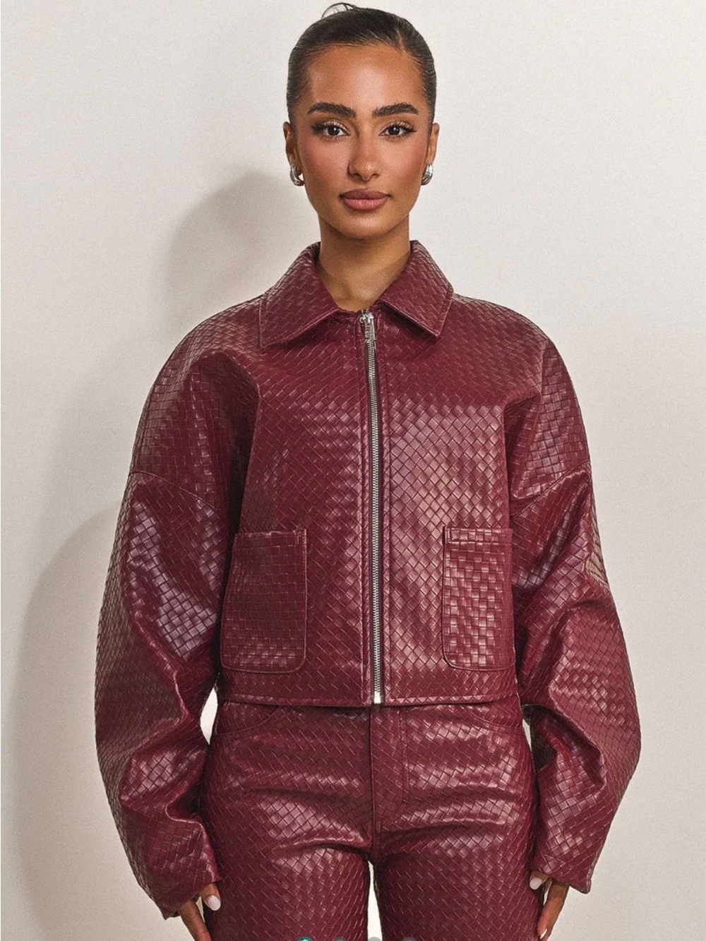 Mars The Label  The Faye Faux-Leather Jacket